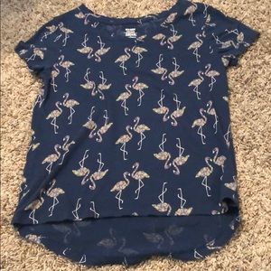 Kids V-Neck Flamingo T-Shirt